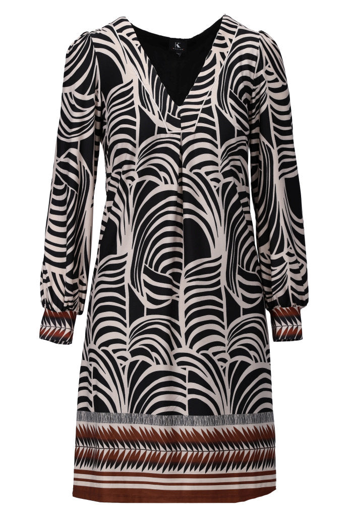 Jurk K-Design B319 Vhals met design - P056