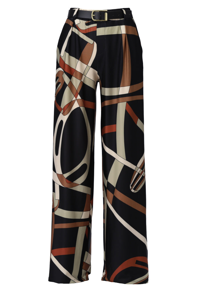 Broek K-Design B337 met design & riem - P048