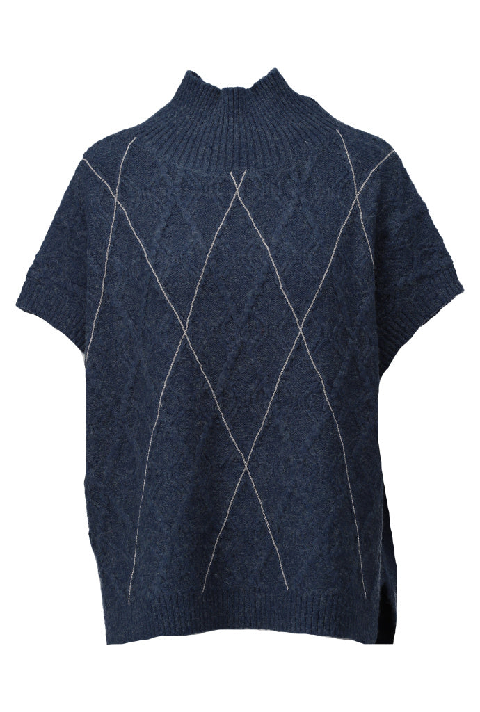 Spencer K-Design B811 argyle patroon - Blue