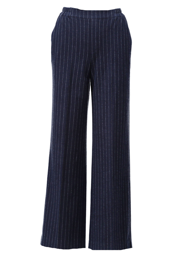 Broek K-Design D401L met krijtstreep - Dark blue