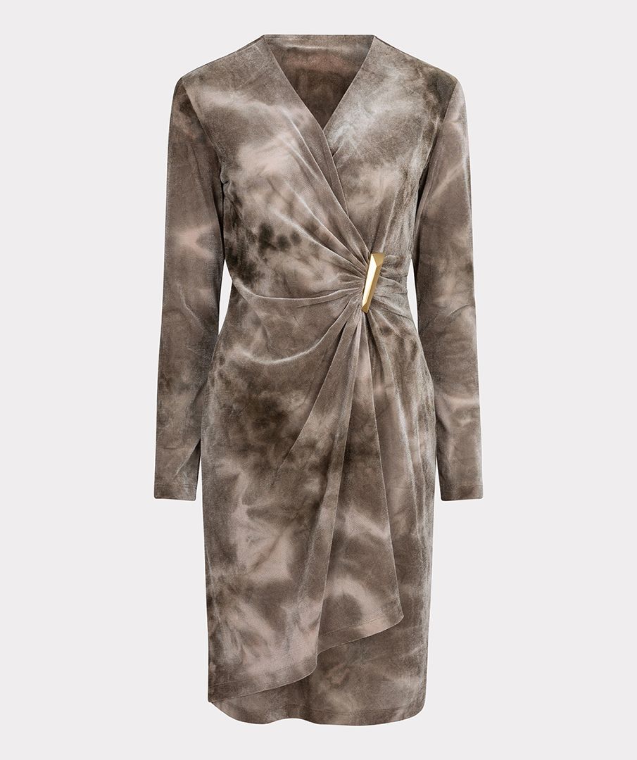 Jurk Esqualo velvet wrap over
