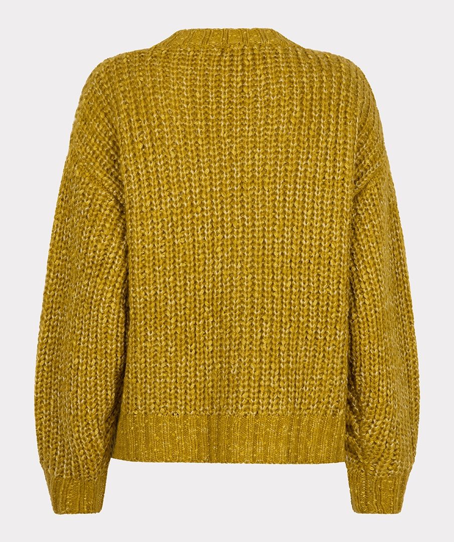 Cardigan Esqualo oversize lurex - Golden olive
