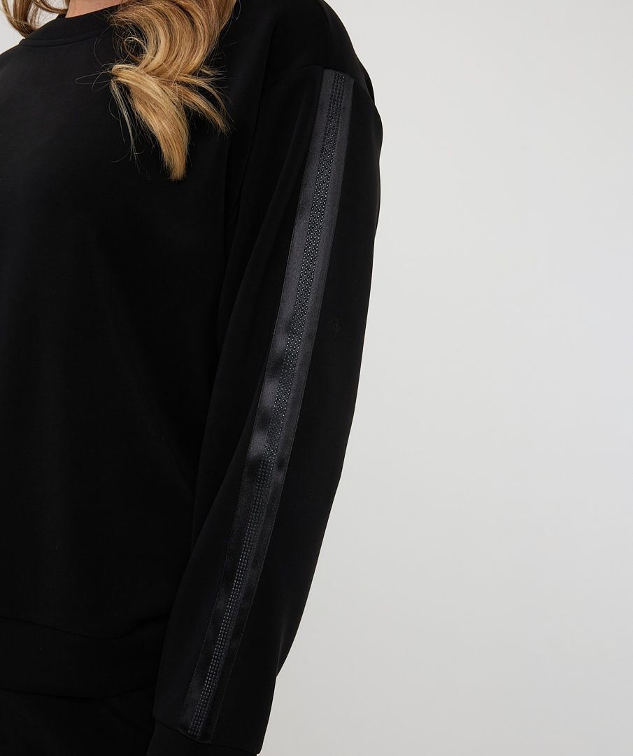 Sweater Esqualo rhinestones modal - Black