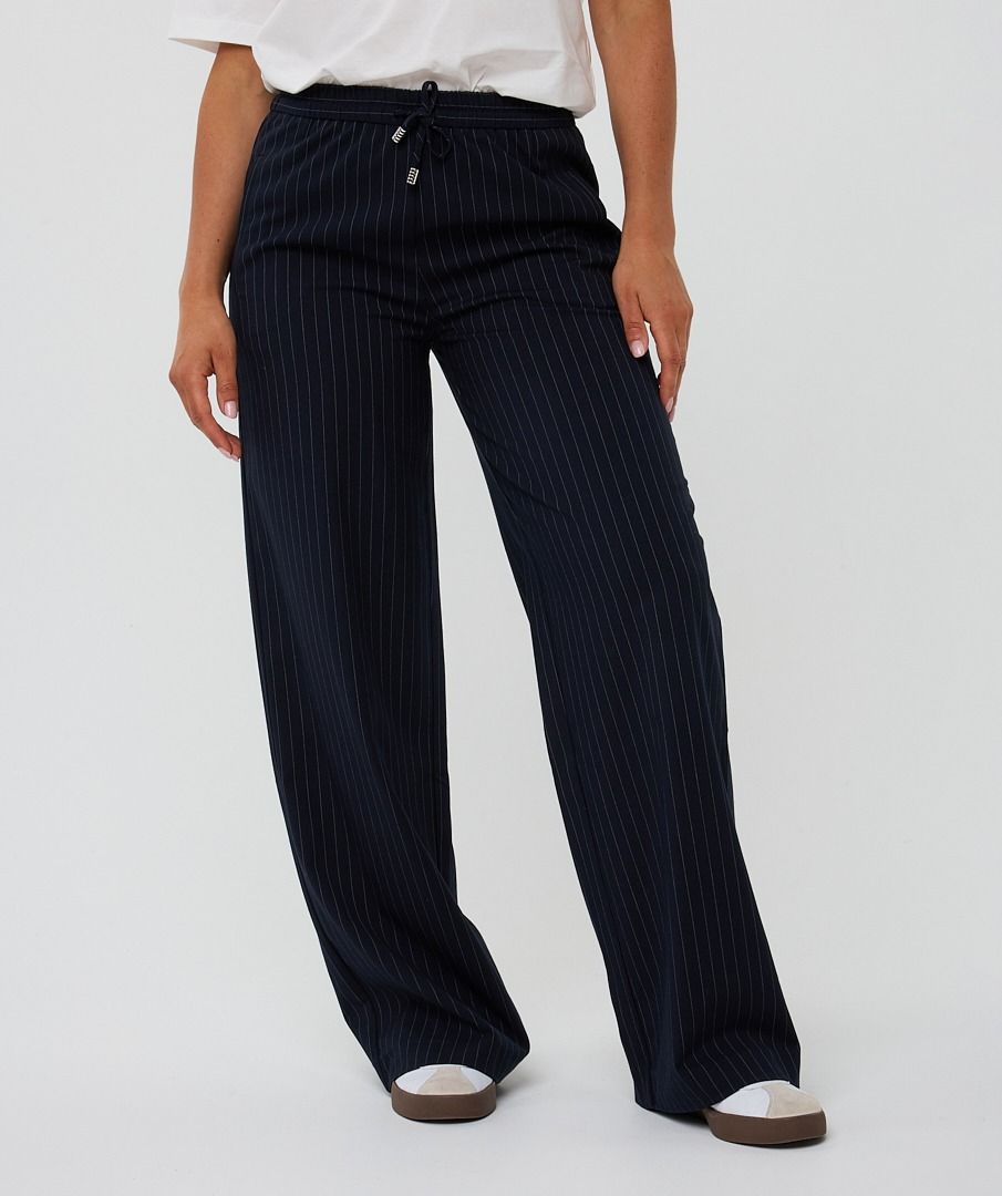 Broek Esqualo drawstrings pinstripe - Navy