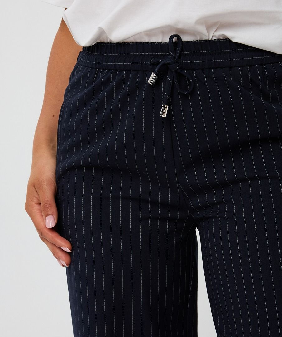 Broek Esqualo drawstrings pinstripe - Navy
