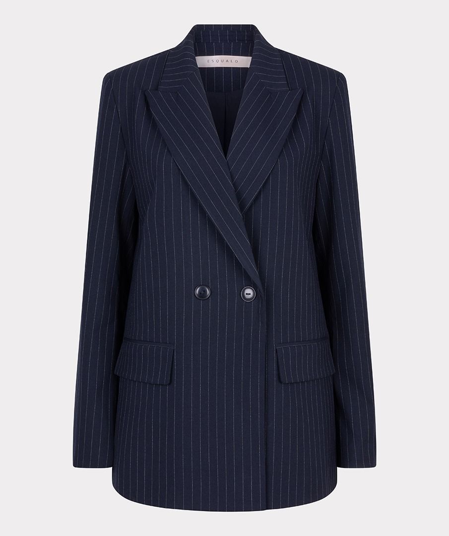 Blazer Esqualo double breasted pinstripe - Navy