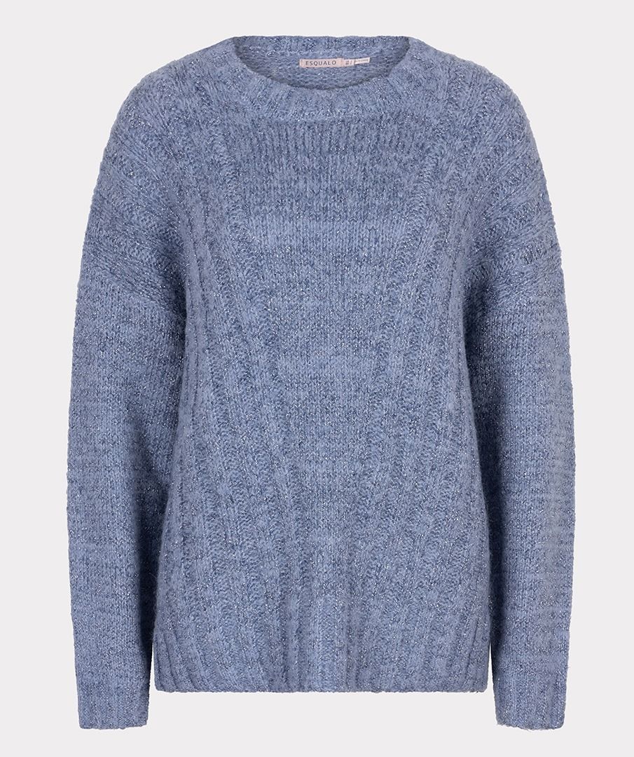 Trui Esqualo lurex - Blue