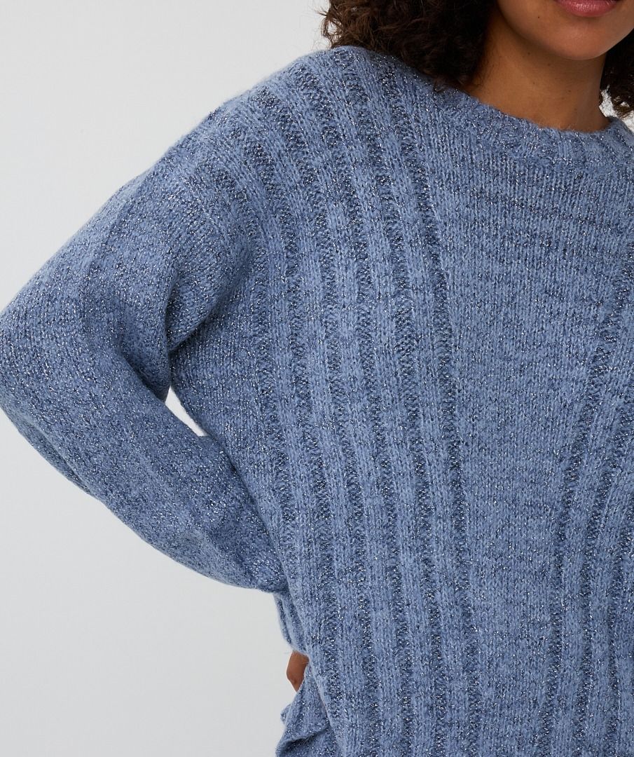 Trui Esqualo lurex - Blue