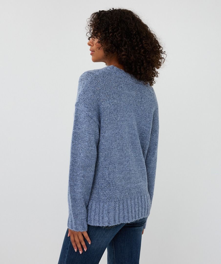 Trui Esqualo lurex - Blue