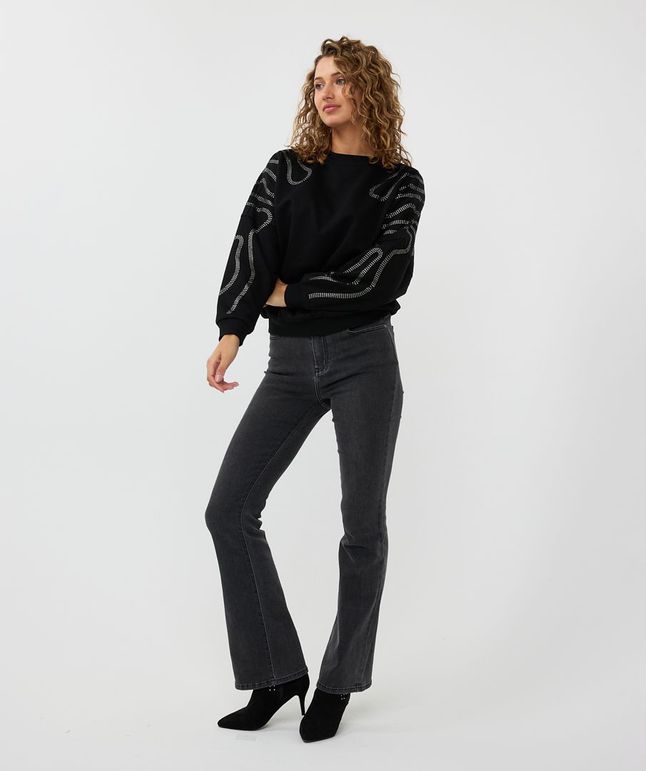 Sweater Esqualo studs - Black