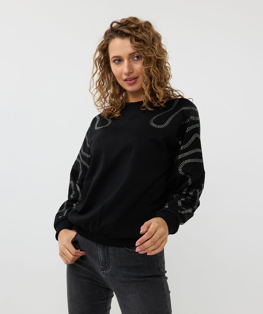 Sweater Esqualo studs - Black