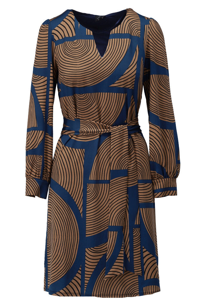 Jurk K-Design met design & riem