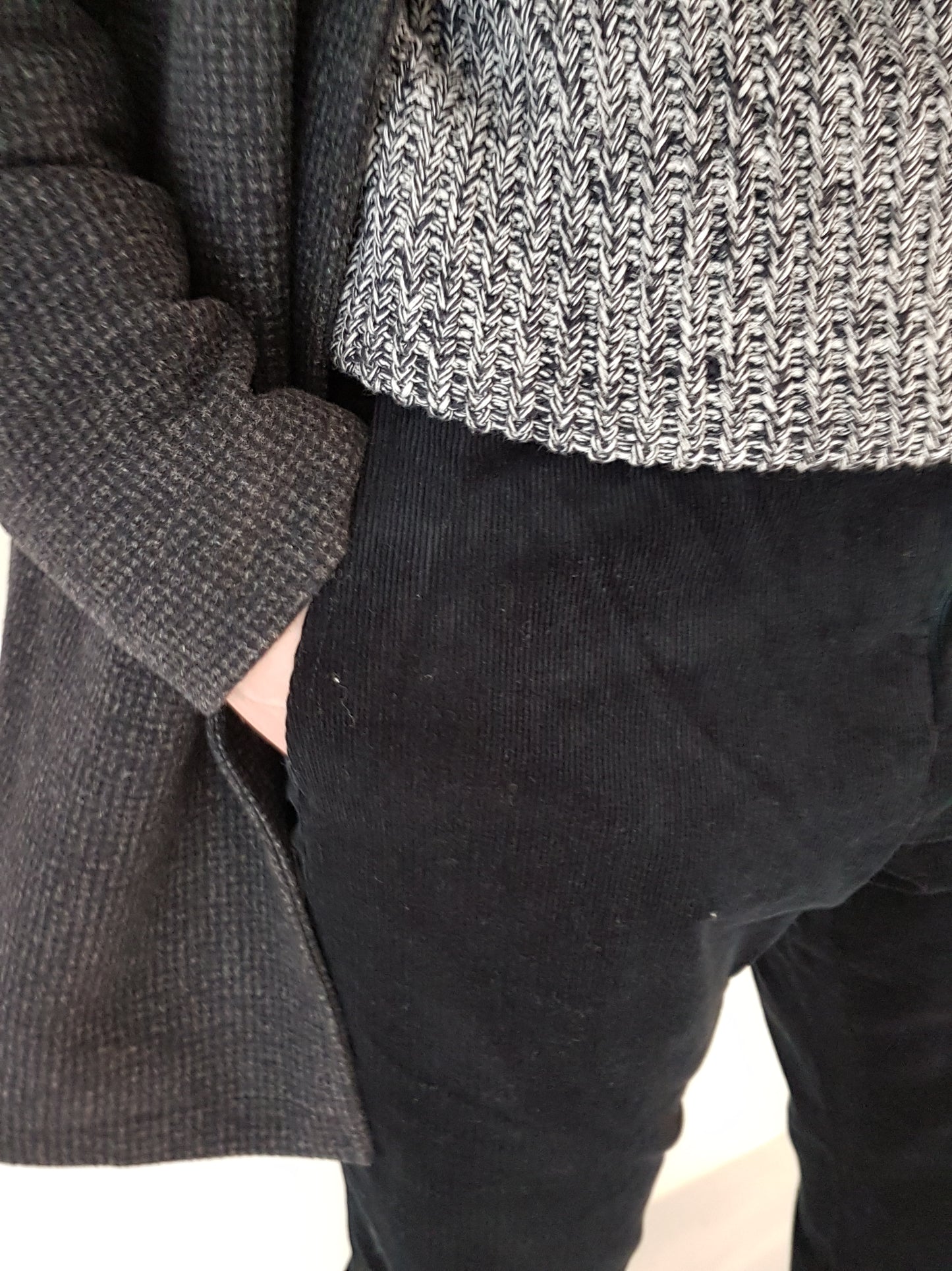 Broek Matinique paton corduroy blauw