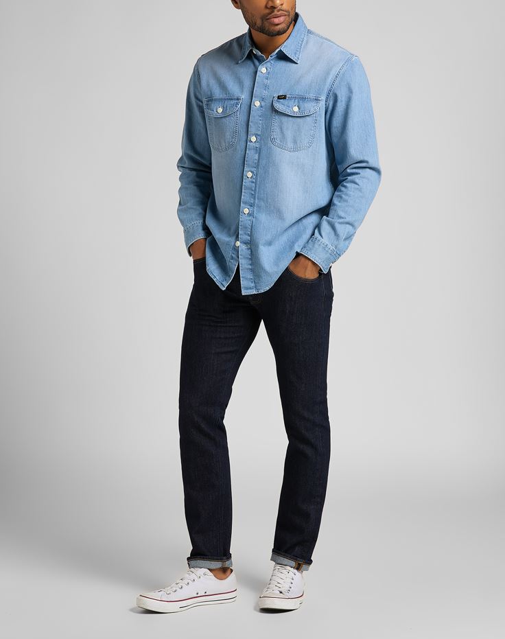 Lee jeans Daren zip fly regular fit - Rinse