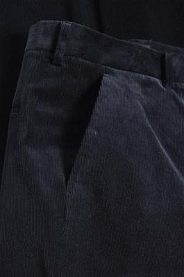 Broek Matinique paton corduroy blauw