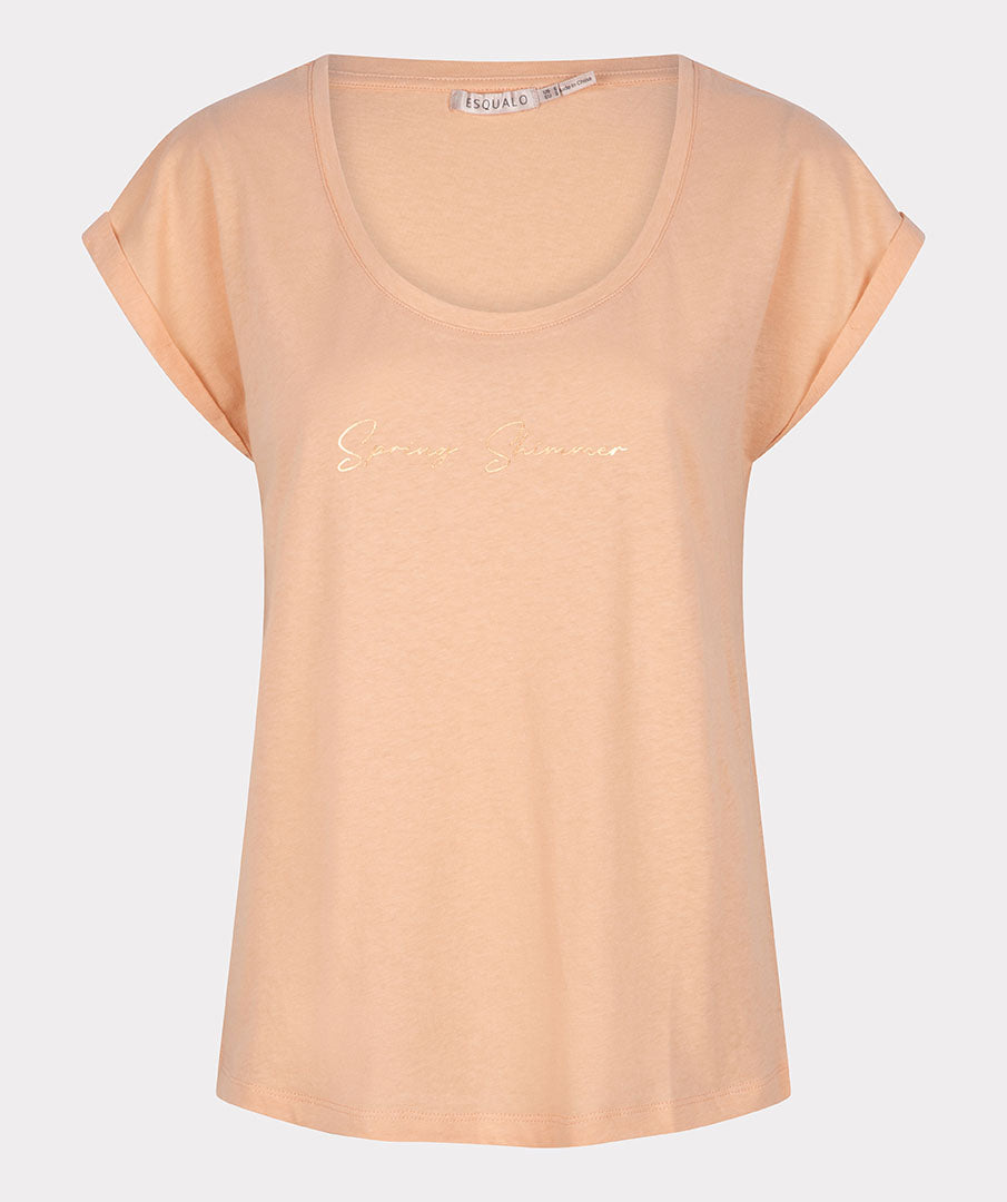 T-Shirt Esqualo Spring Shimmer - Peach