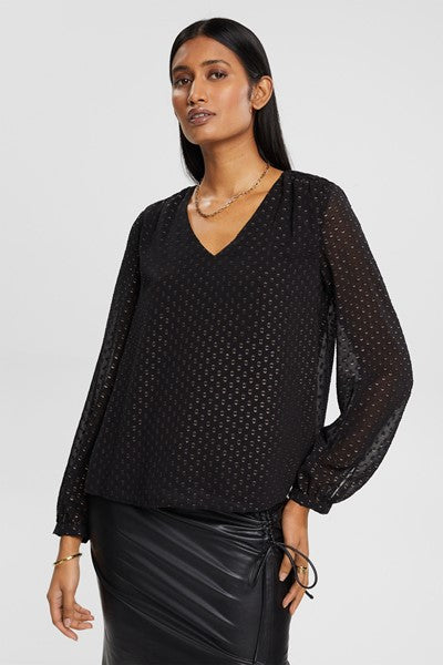Blouse Esprit zwart