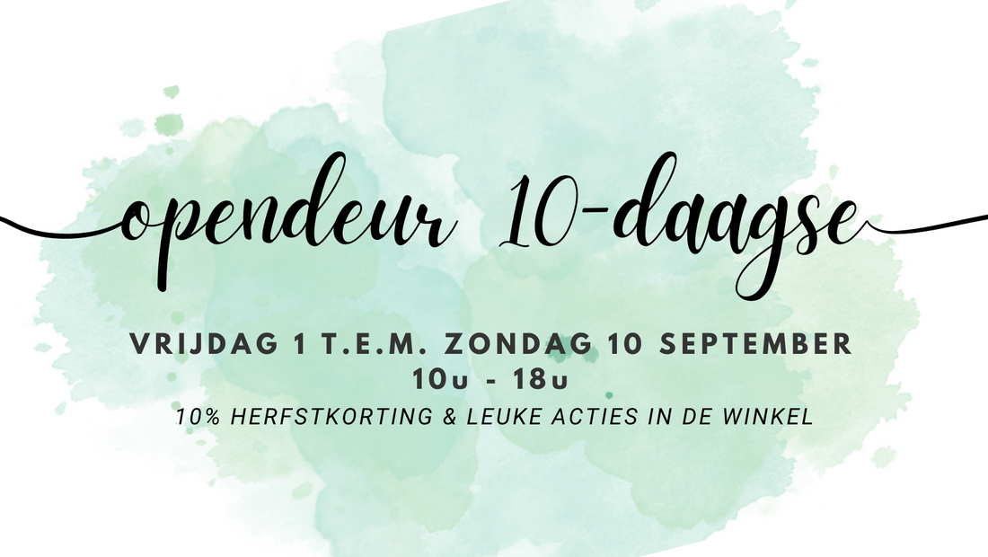 10-daagse Herfst Opendeur 1-10/sept
