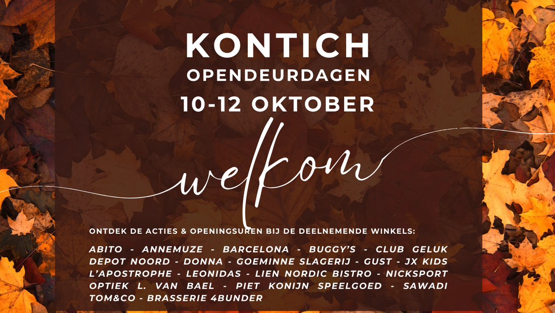Opendeurdagen Kontich 10-11-12 oktober!