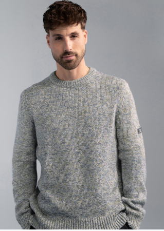 Trui Bluefields blauw melange