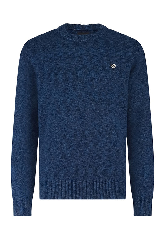 Trui Bluefields pullover blue/black melange