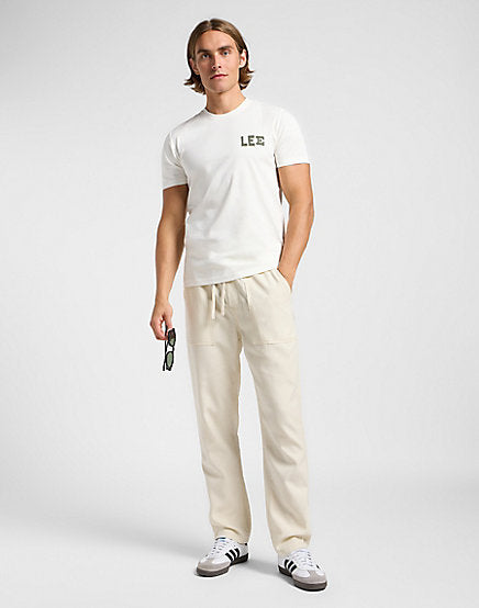 T-shirt Lee regular graphic tee ecru