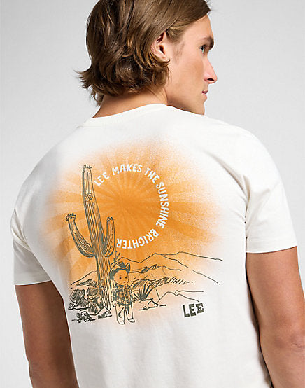 T-shirt Lee regular graphic tee ecru