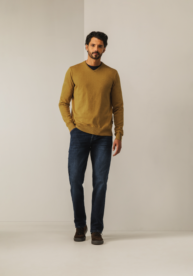 Pullover State of art V-Neck - Oker