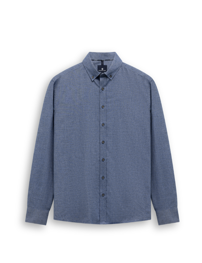 Hemd State of Art Katoenen overhemd van twillstof - Blauw