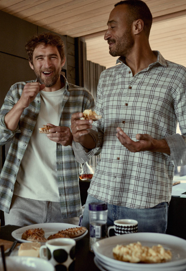 Hemd/overshirt State of Art met ruitdesign - donkerbruin/mosgroen