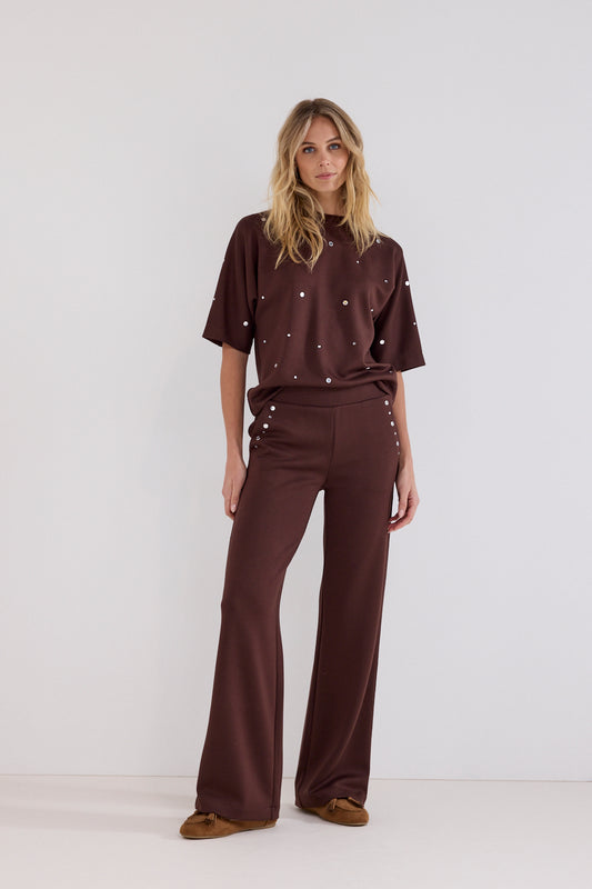 Broek Tramontana technical sweat - Chocolate