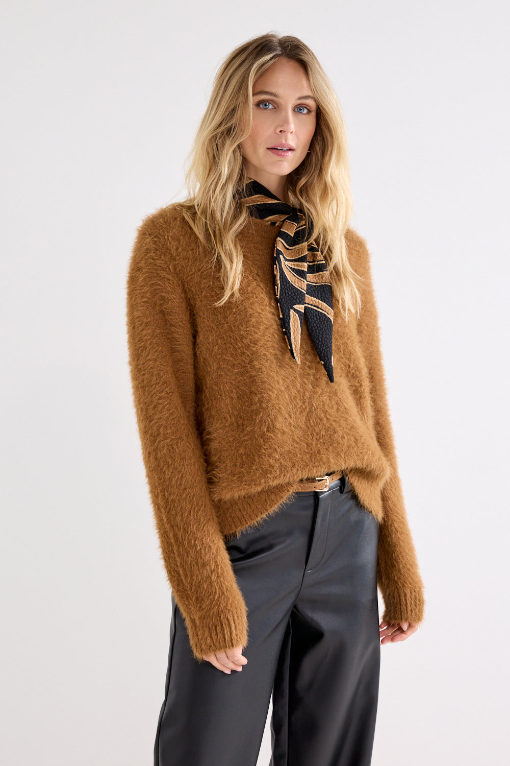 Blouse Tramontana wild flower - Brown/black