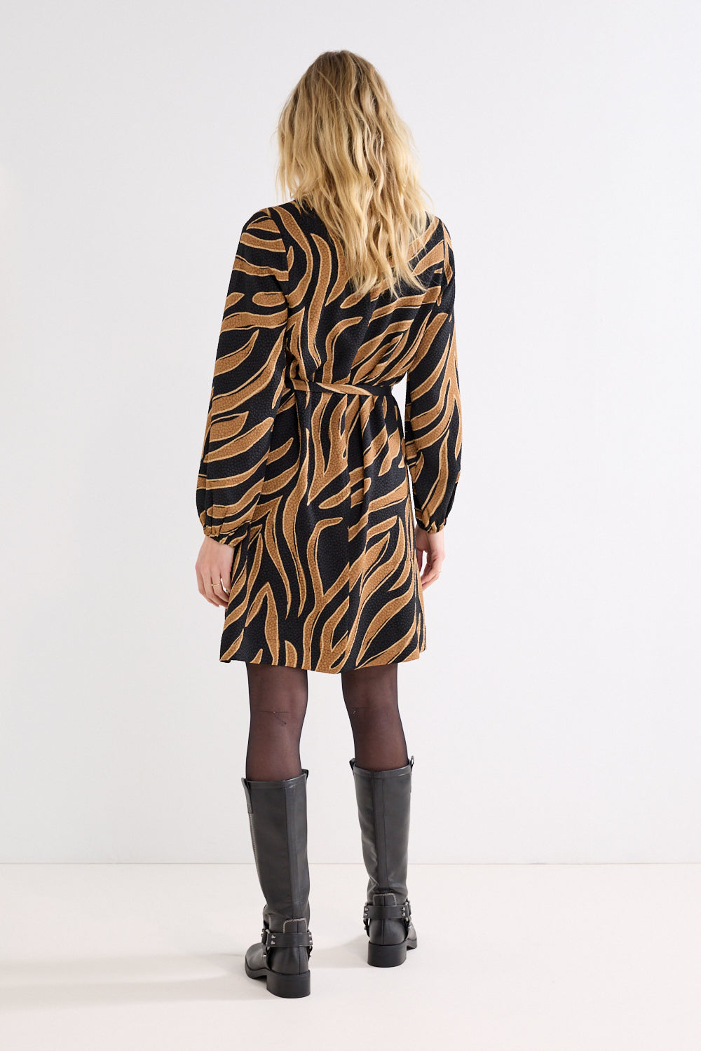 Jurk Tramontana wild flower - Brown/black