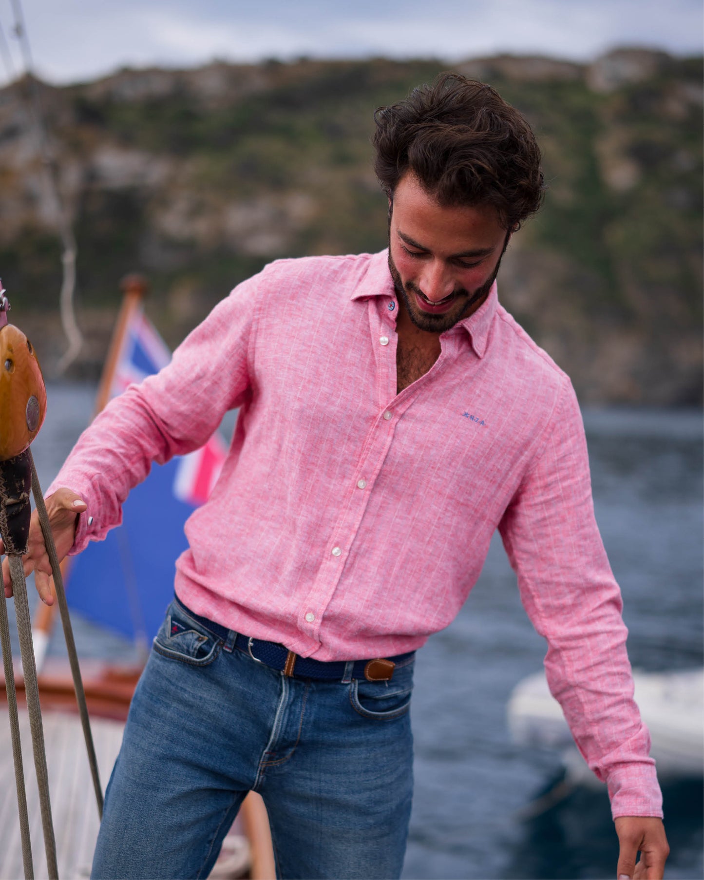 Hemd NZA Shirt long sleeve red tide