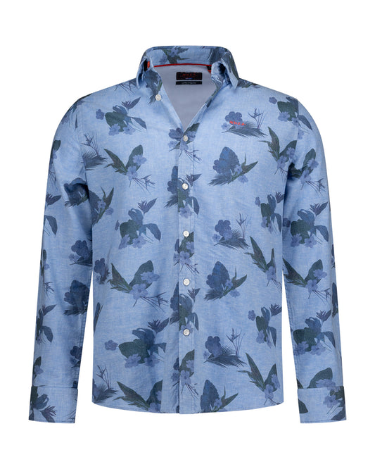 Hemd NZA Sailing blue melange