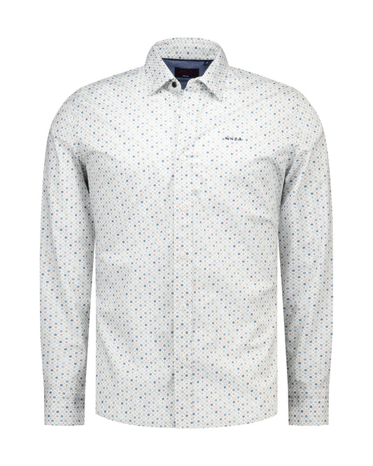 Hemd N.Z.A. - Ecru multi colour