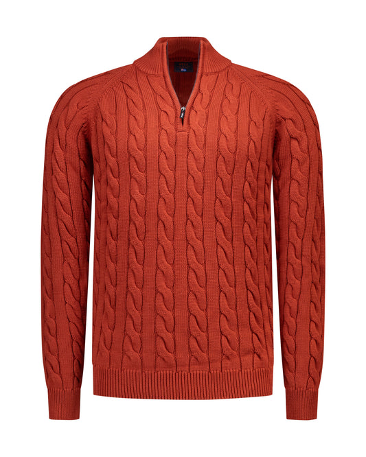 Trui N.Z.A. Cable - Rusty  orange