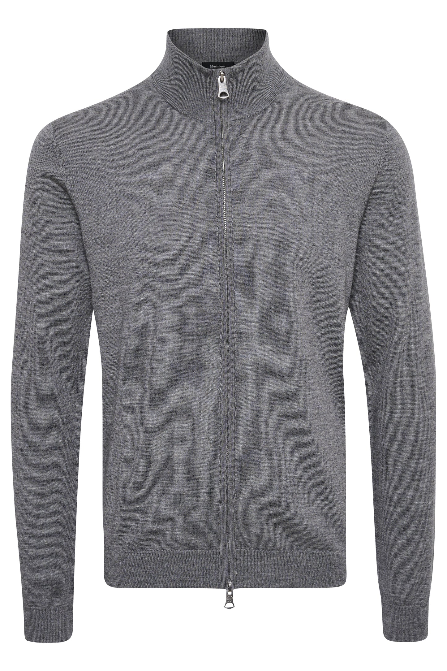 Cardigan Mason 100% merino Matinique - Medium Grey melange