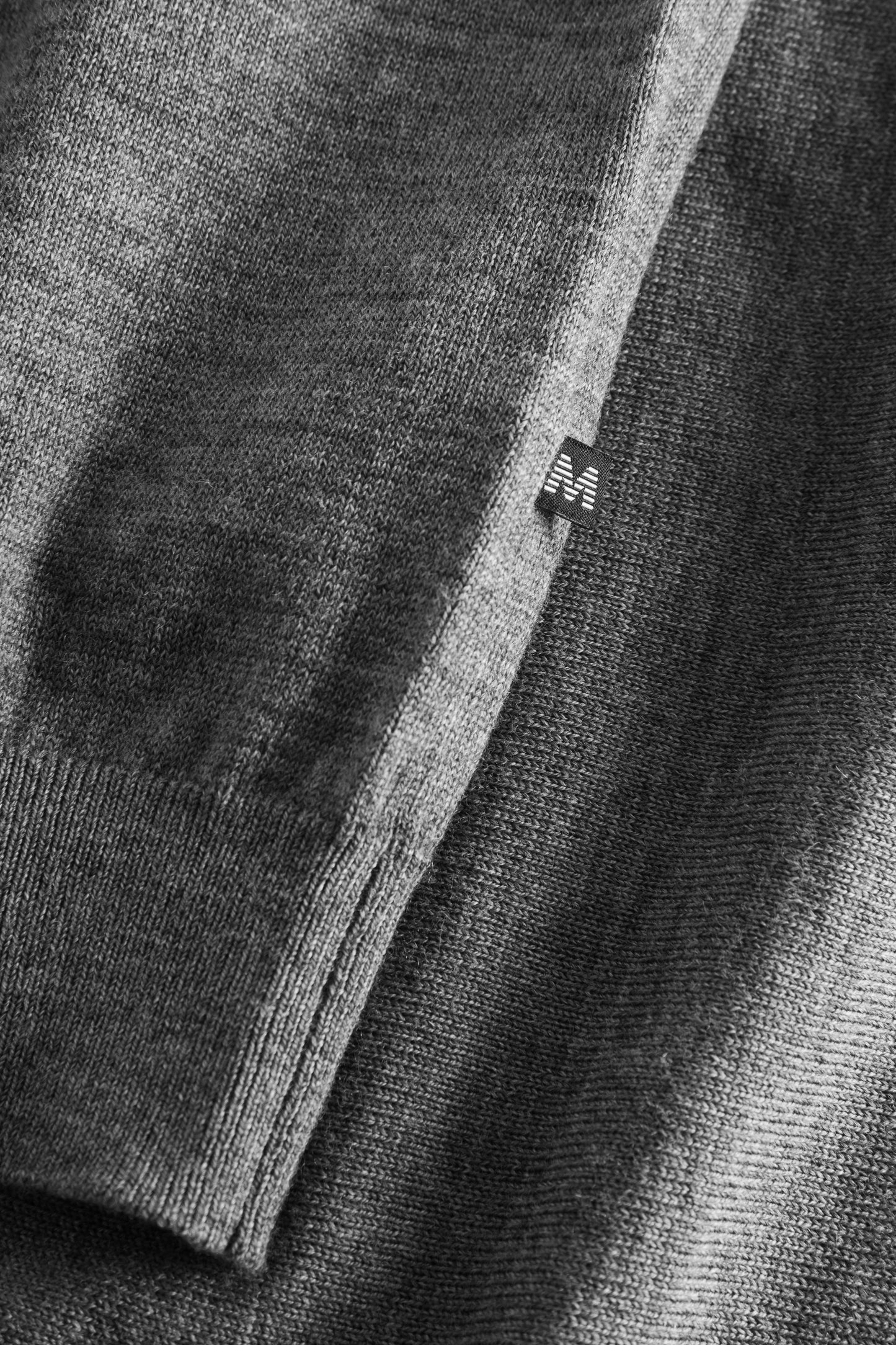 Cardigan Mason 100% merino Matinique - Medium Grey melange