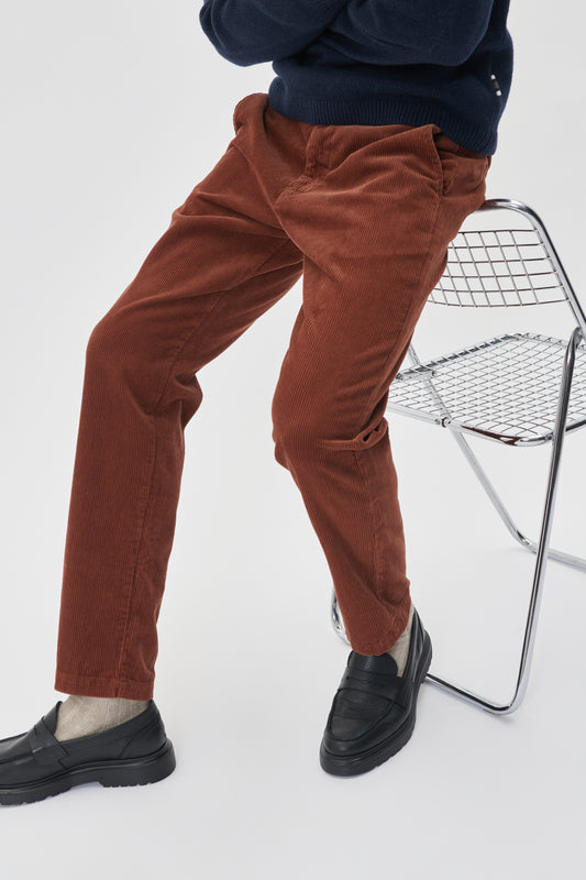 Broek Matinique park Heritage velours - Cambridge brown
