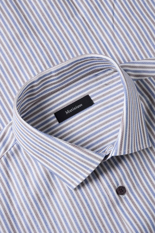 Hemd Matinique trostol - Chocolate chip stripe