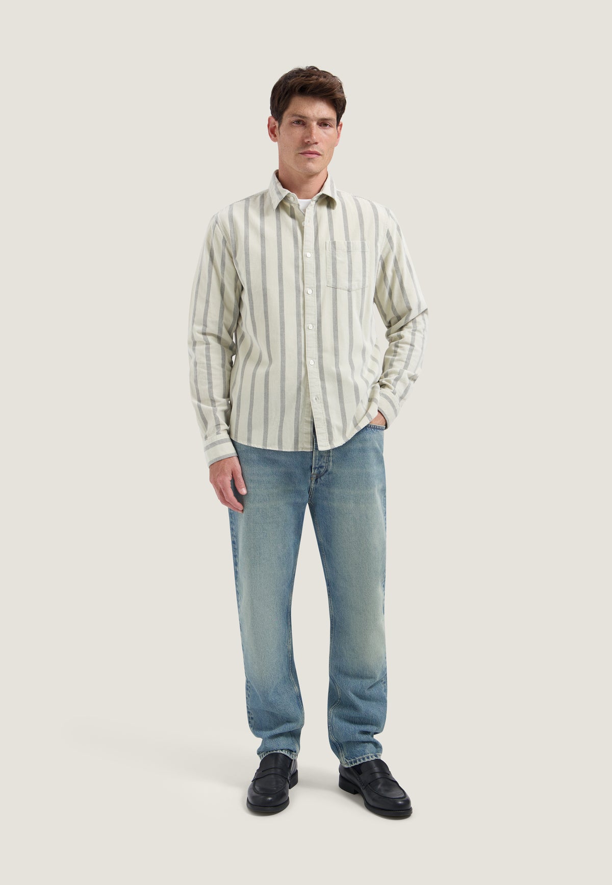 Hemd DStrezzed Alain shirt - Striped drk. brown