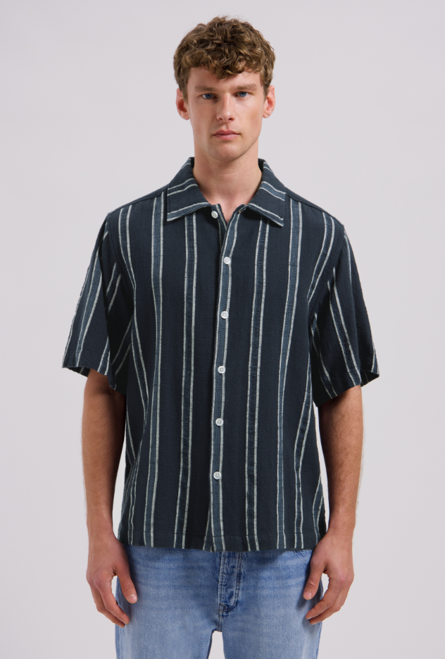 Hemd KM Dstrezzed Scotty shortsleeve dk. navy