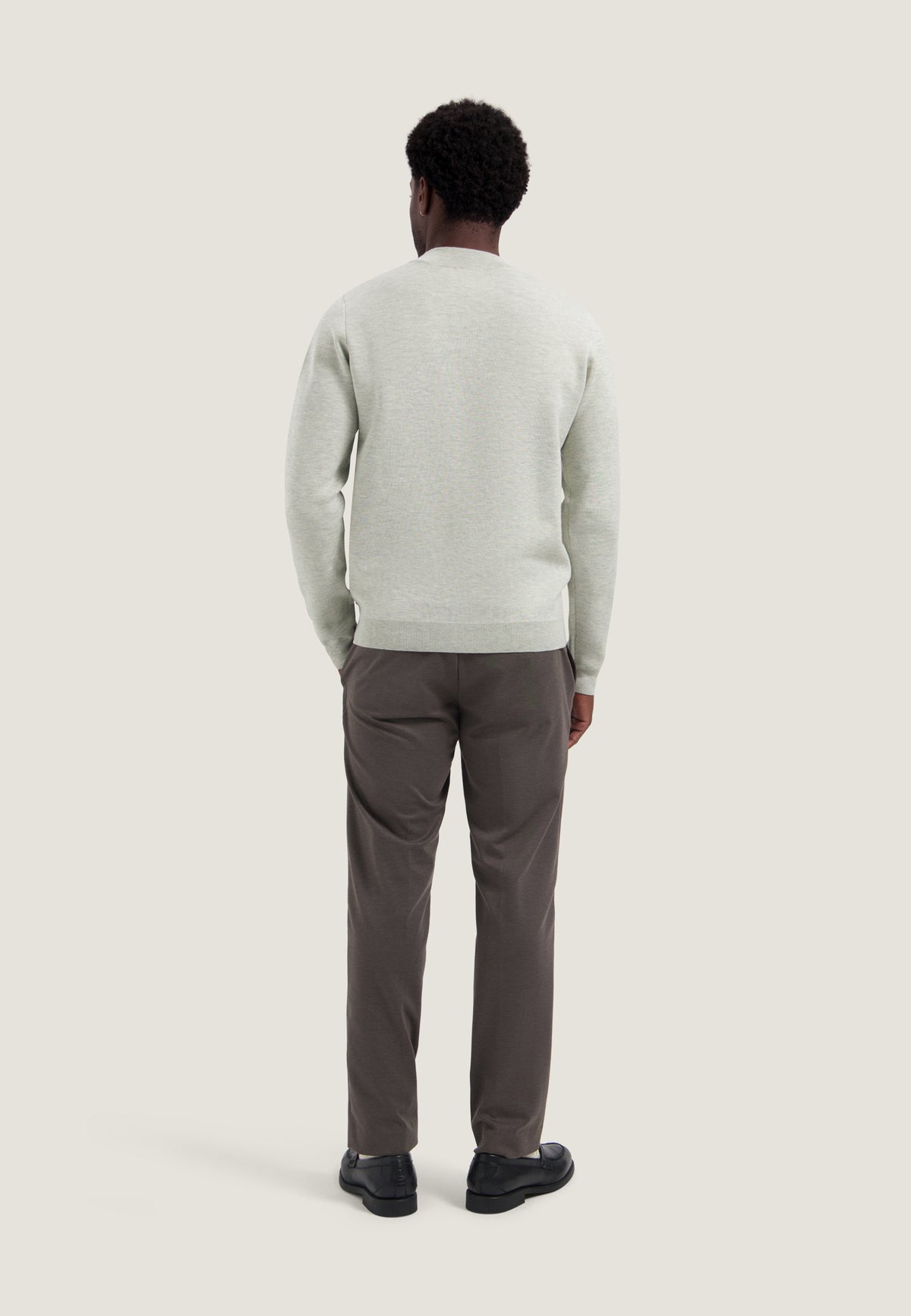 Trui DStrezzed archer mockneck - Silver birch