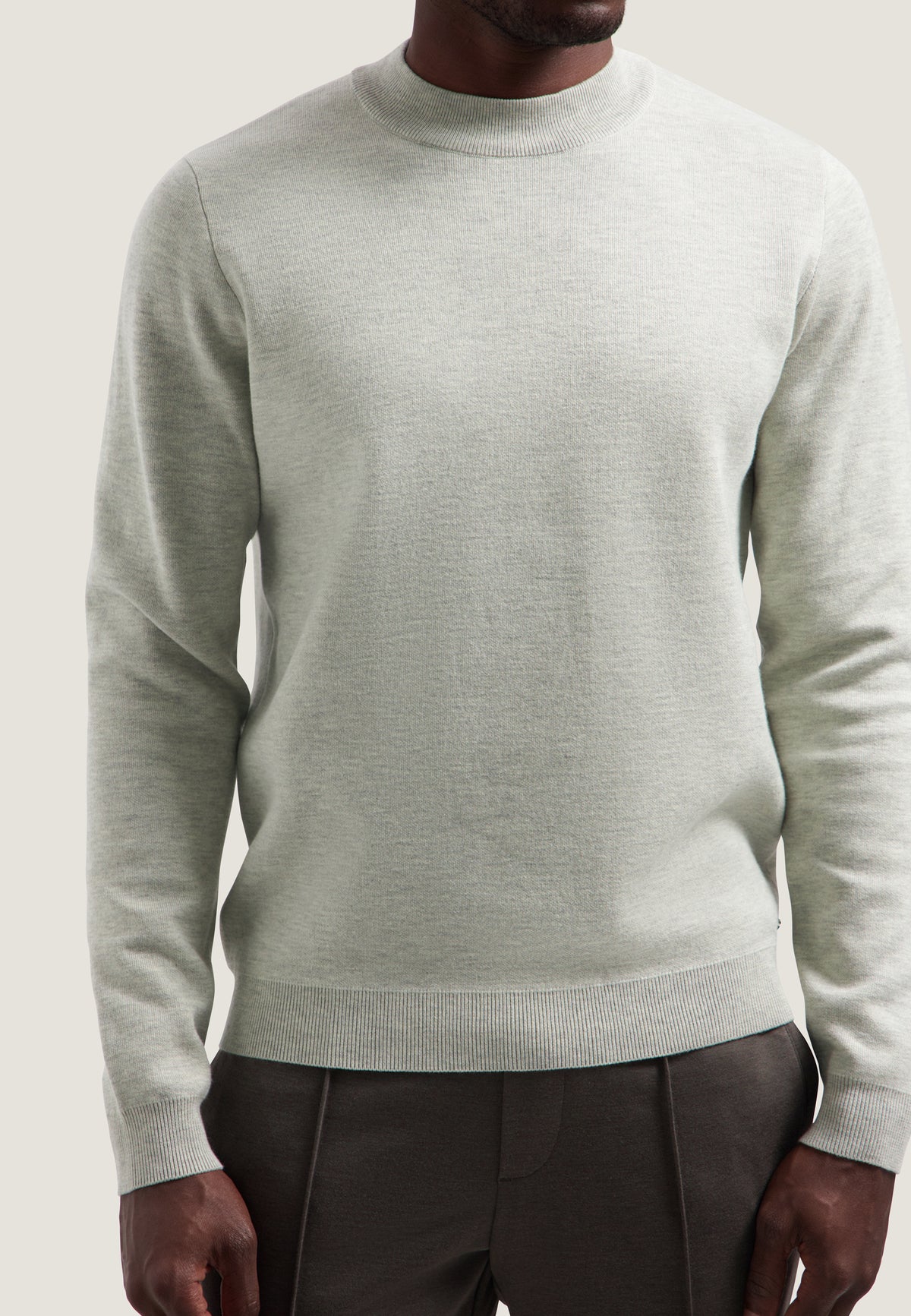 Trui DStrezzed archer mockneck - Silver birch