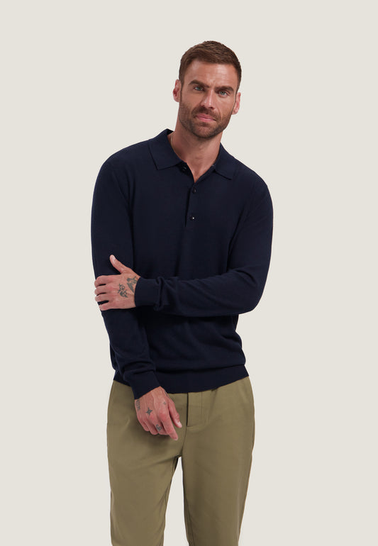 Polo DStrezzed Destin button - Drk. navy