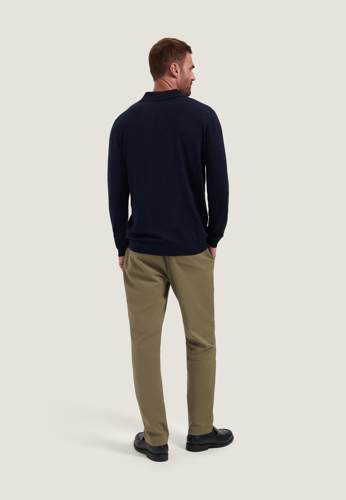 Polo DStrezzed Destin button - Drk. navy