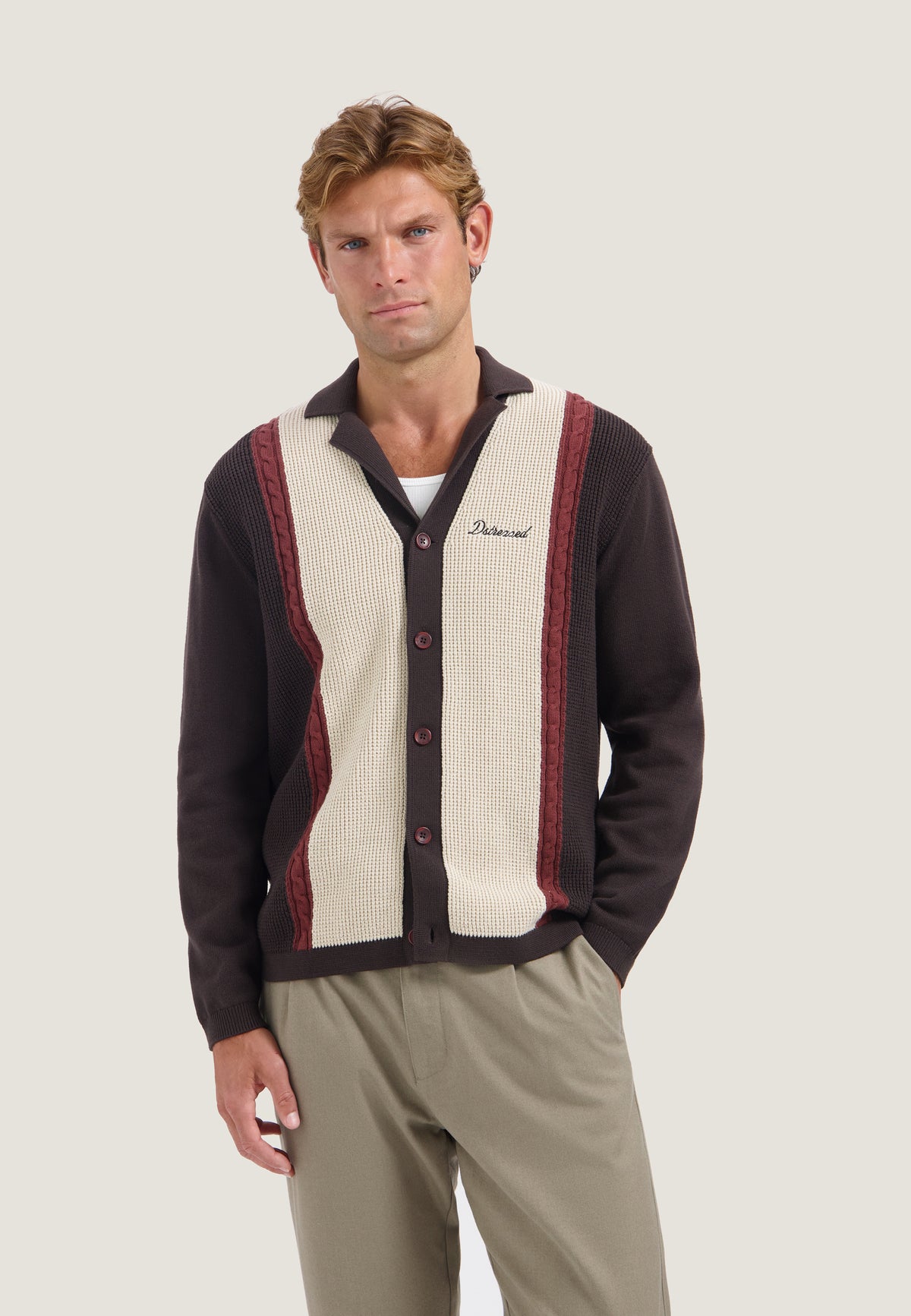 Cardigan DStrezzed Samuel golf cardigan - Dk. red