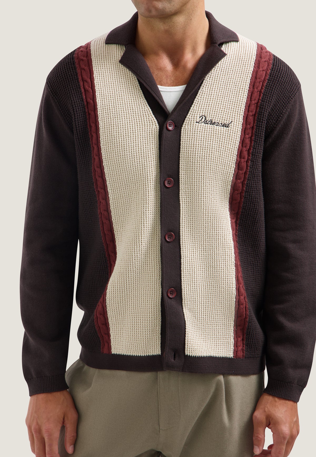 Cardigan DStrezzed Samuel golf cardigan - Dk. red