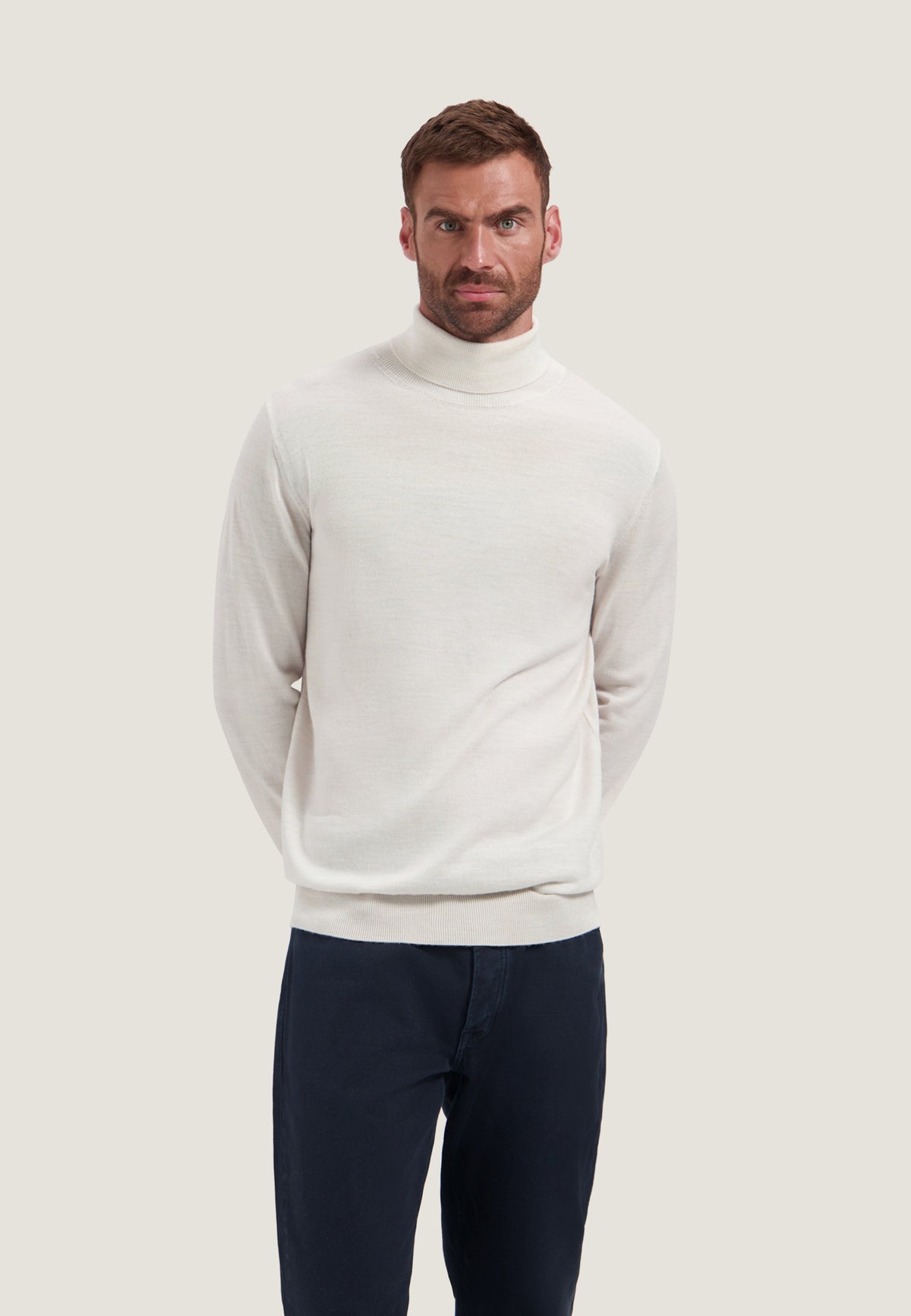 Rolkraag DStrezzed Destin turtleneck - Silver birch